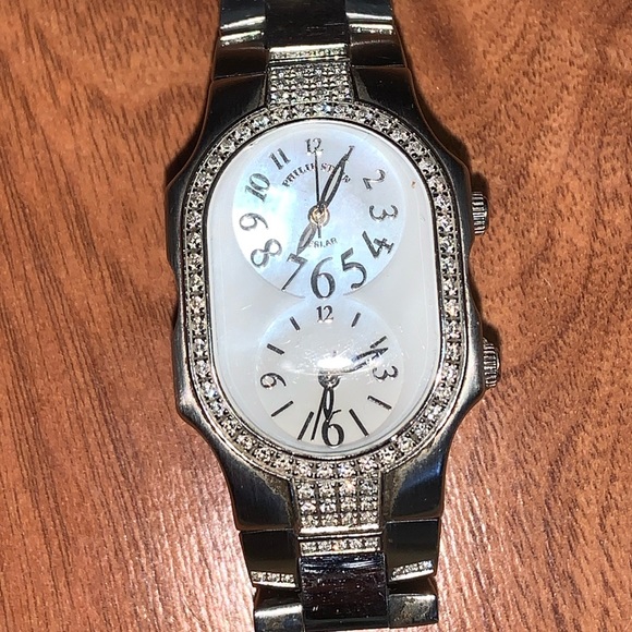 Philip Stein Teslar Stainless Steel Diamond Accent Watch - Picture 9 of 12